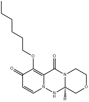 (12aR)-7-(헥실옥시)-3,4,12,12a-테트라히드로-1H-[1,4]옥사지노[3,4-c]피리도[2,1-f][1,2,4] 트리아진-6,8-디온