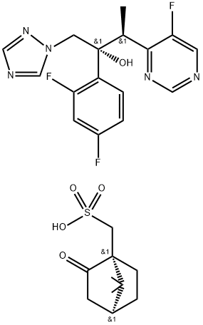 (2R,3S)-2-(2,4-디플루오로페닐)-3-(5-플루오로피리미딘-4-일)-1-(1H-1,2,4-트리아졸-1-일)-2-부탄올 L (-)-캠포설포네이트