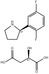 (R)-2-(2,5-디플루오로페닐)피롤리딘 (R)-2-히드록시숙시네이트