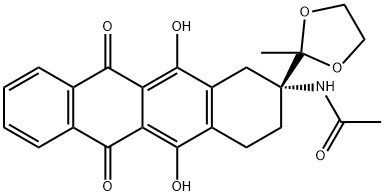 (R)-N-(5,12-디히드록시-2-(2-메틸-1,3-디옥솔란-2-일)-6,11-디옥소-1,2,3,4,6,11-헥사히드로테트라센 -2-일)아세트아미드