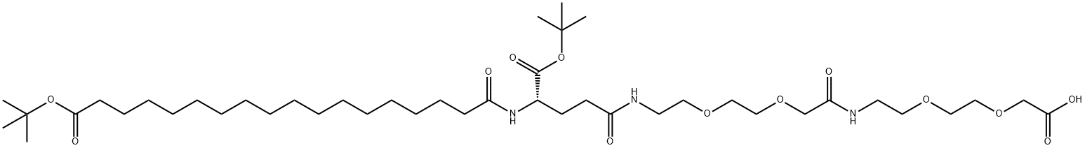 (S)-22-(Tert-부톡시카르보닐)-10,19,24-트리옥소-3,6,12,15-테트라옥사-9,18,23-트리아자헨테트라콘탄-1,41-이산
