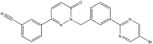 3-(1-(3-(5-브로모피리미딘-2-일)벤질)-6-옥소-1,6-디하이드로피리다진-3-일)벤조니트릴