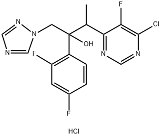 3-(6-클로로-5-플루오로피리미딘-4-일)-2-(2,4-디플루오로페닐)-1-(1H-1,2,4-트리아졸-1-일)부탄-2-올 염산염