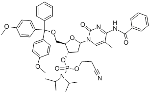 5'-O-(4,4'-디메톡시트리틸)-5-METHYL-N4-BENZOYL-2'-DEOXYCYTIDINE-3'-(2-CYANOETHYL-N,N-DIISOPROPYL)PHOSPHORAMIDITE